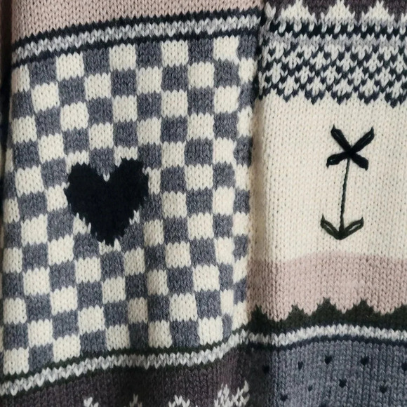 Love Handcrafted One of a Kind Crochet Sweater (Size L/XL) - Picture 5 of 16